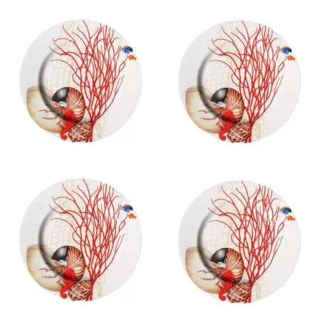 Mare, Piatto frutta 4 pezzi - Taitu