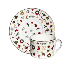 Noel Oro, Tazza Te con piatto - Taitu