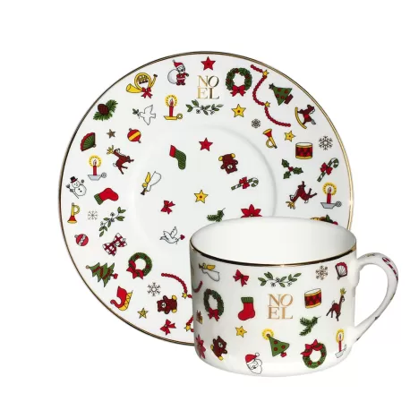 Noel Oro, Tazza Te con piatto - Taitu