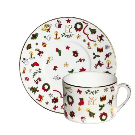 Noel Oro, Tazza Te con piatto - Taitu