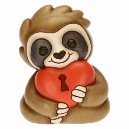 Bradipo Brad con cuore e scatola in latta - Thun