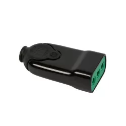 Presa diritta 10 amper nera