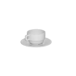 Tazza caffe' con piatto bianco roma