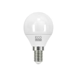 Lampadina led miniglobo E14 6W calda
