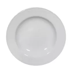 Piatto piano 26 caprera bianco