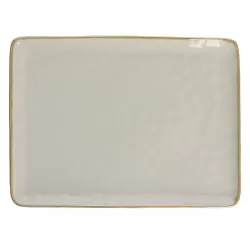 Concerto grigio perla, Vassoio rettangolare Cm. 36x26,5 - Rose & Tulipani
