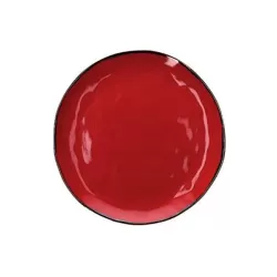 Concerto rosso fuoco, Vassoio rotondo Cm. 32 Cm. - Rose & Tulipani