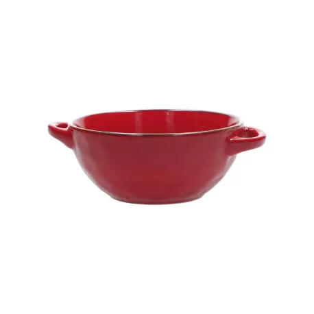 Concerto rosso fuoco, Ciotola zuppa con manici 600 Cc. - Rose & Tulipani