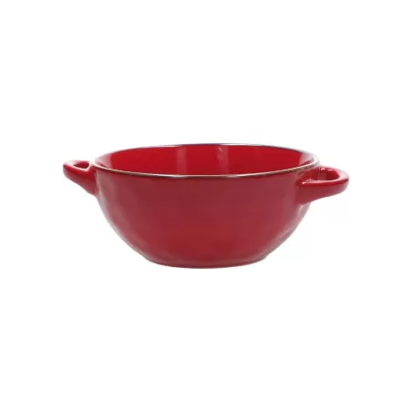 Concerto rosso fuoco, Ciotola zuppa con manici 600 Cc. - Rose & Tulipani