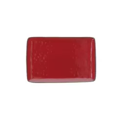 Concerto rosso fuoco, Vassoio rettangolare Cm. 20x13 - Rose & Tulipani