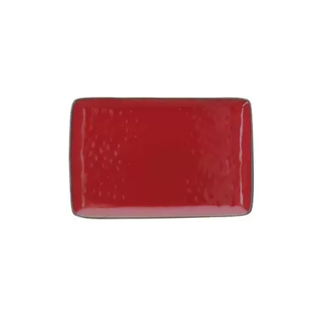 Concerto rosso fuoco, Vassoio rettangolare Cm. 20x13 - Rose & Tulipani