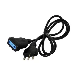 Prolunga Mt.5 spina 16 amper presa 10/16 amper nera