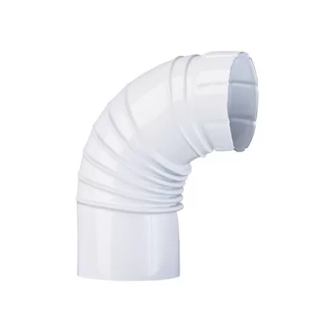 Gomito smaltato bianco 90 gradi Cm.12