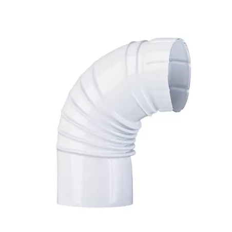 Gomito smaltato bianco 90 gradi Cm.12
