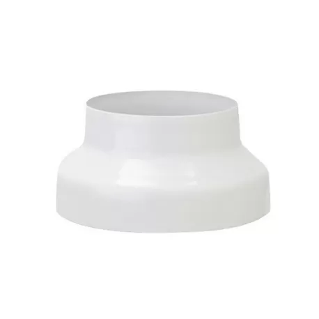 Riduzione smaltata bianca Cm.10/8