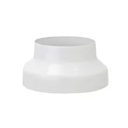 Riduzione smaltata bianca Cm.12/10