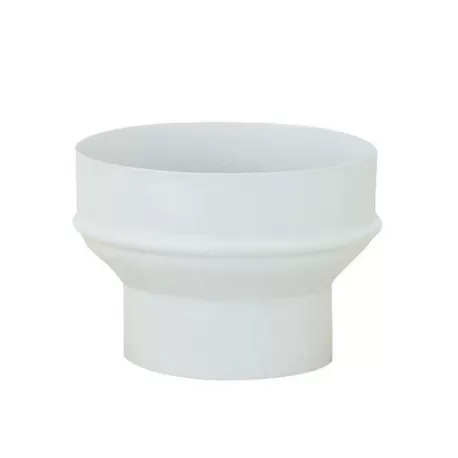 Maggiorazione smaltata bianca Cm.8/10