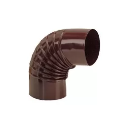 Gomito smaltato marrone 90 gradi Cm.10