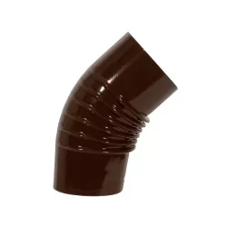 Gomito smaltato marrone 45 gradi Cm.13