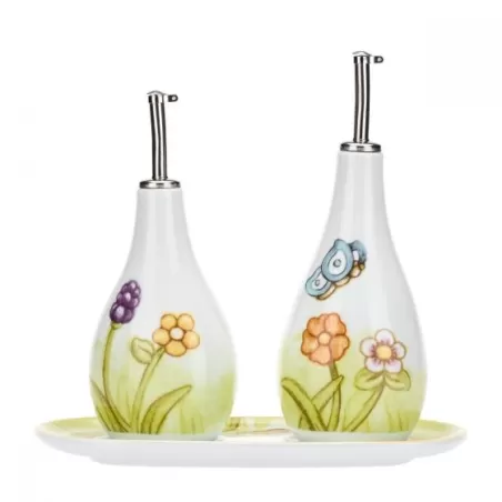 Set olio e aceto con vassoio Fiore in Fiore - Thun