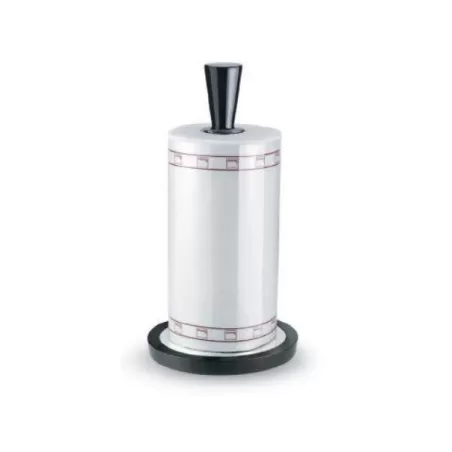 Glossy, Portarotolo nero Ø 15x30,5 cm - Giannini