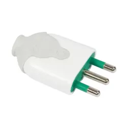 Spina diritta 16 amper bianca