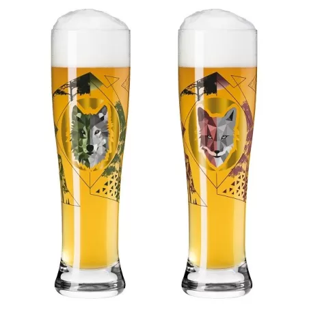 Bicchiere birra Weizen "Brauchzeit 2" Sonja Eikler  Volpe & Lupo - Ritzenhoff