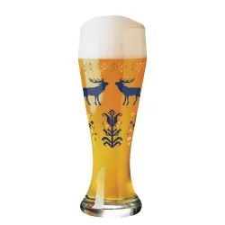 Bicchiere birra Weizen "Cervi - Iris Inter thalIto" - Ritzenhoff