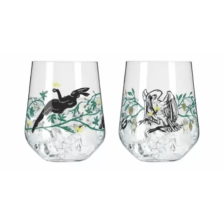 Tumbler Gin Tonic "Fabelkraft" - Coniglio e Cicogna - Ritzenhoff