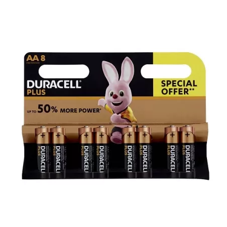 Batteria stilo duracel plus-blister Pz.8