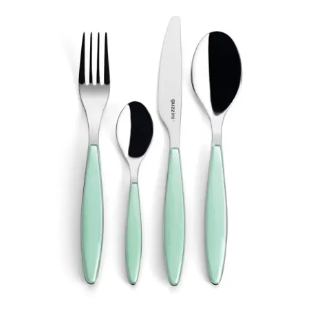 Set 24 posate 'feeling' verde acqua - Guzzini