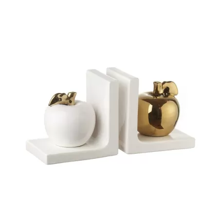 Fermalibri mela - set 2 pz Cm. 29,5x10x15 h. - L'oca Nera