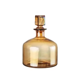 Vaso bottiglia basso Cm. 23x32,5 h. - L'oca Nera