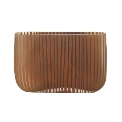 Vaso basso Cm. 24,5x7x17 h. - L'oca Nera