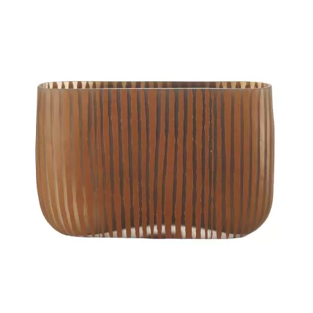 Vaso basso Cm. 24,5x7x17 h. - L'oca Nera