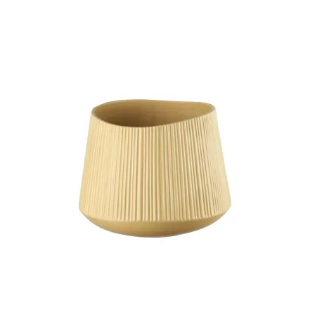 Vaso basso Cm. 25,5x20 h. - L'oca Nera