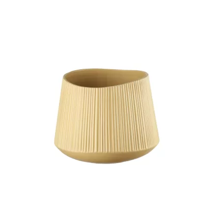 Vaso basso Cm. 25,5x20 h. - L'oca Nera