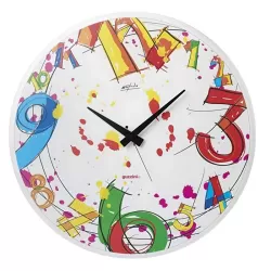 Orologio da parete 'number time' colori e decori vari - Guzzini