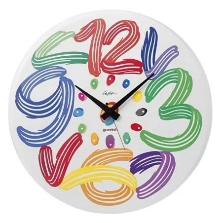 Orologio da parete 'art time' colori e decori vari - Guzzini