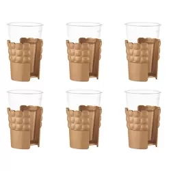 Set 6 reggibicchieri 'tiffany' terracotta - Guzzini