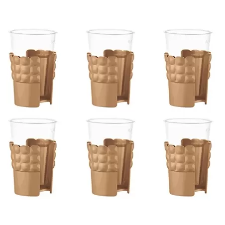 Set 6 reggibicchieri 'tiffany' terracotta - Guzzini