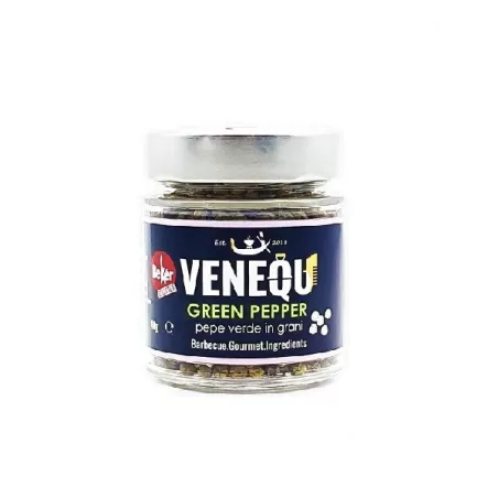 Bacche di Pepe Verde - Green Peppercorns - In vasetto vetro Gr. 40 - Venequ