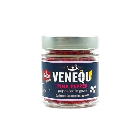 Bacche di Pepe Rosa - Pink Peppercorns - In vasetto vetro Gr. 35 - Venequ