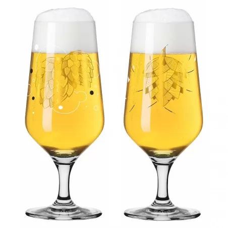 Bicchiere birra Pilsner "Brauchzeit 1" Andreas Preis - Luppolo - Ritzenhoff