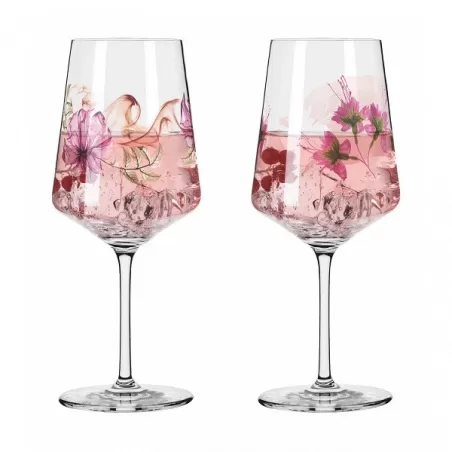 Calice Spritz "Sommersonett 4" Dorothee von Rüden/Sonja - Eikler e Oleandro Fucsia - Ritzenhoff