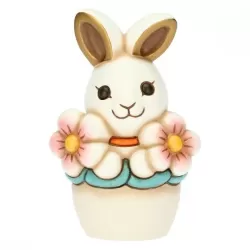 Coniglietta Joy simpatica nel vaso di fiori - Thun