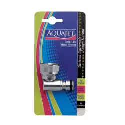 Adattatore ottone cromato girevole attacco rapido femmina 3/4