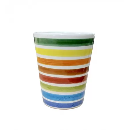 Bicchiere in ceramica - Arcobaleno - Frantoio Muraglia