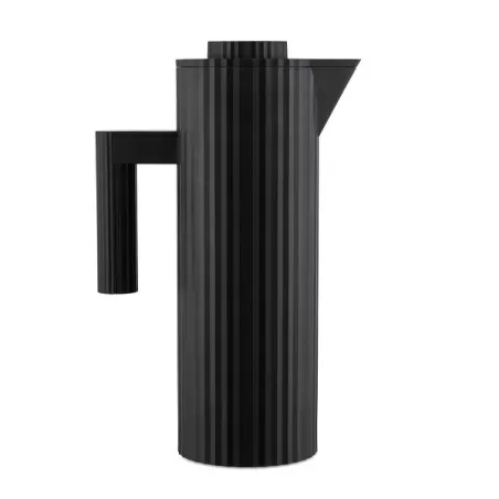 Plissè, Caraffa termoisolante nera - Alessi