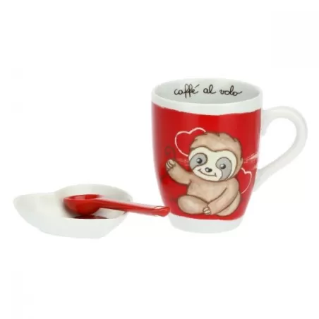 Set mug poggiabustina e cucchiaino Love Is Key - Thun